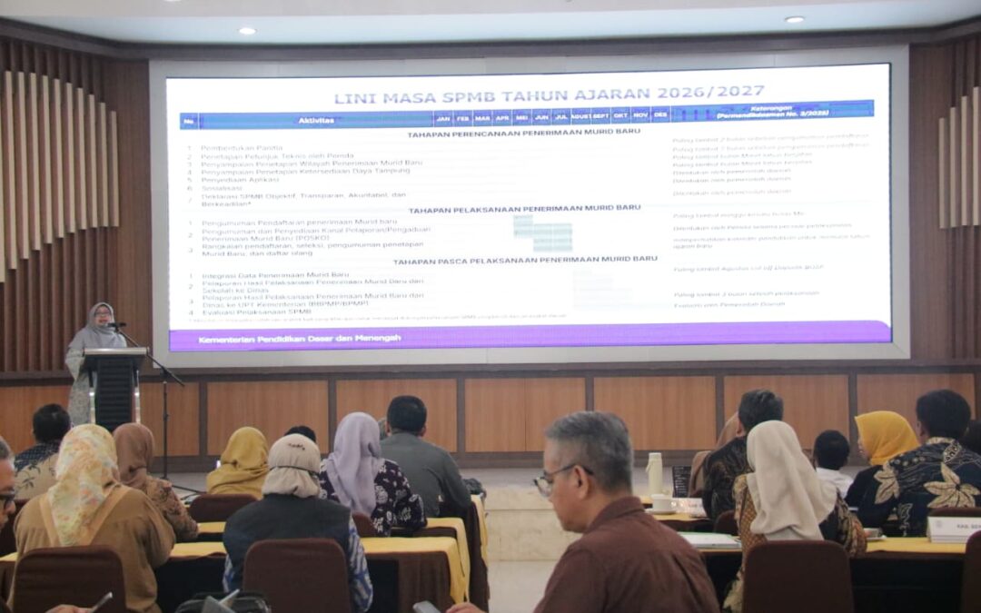 Koordinasi SPMB Jabar Difokuskan pada Akurasi Data dan Pemerataan Akses Pendidikan